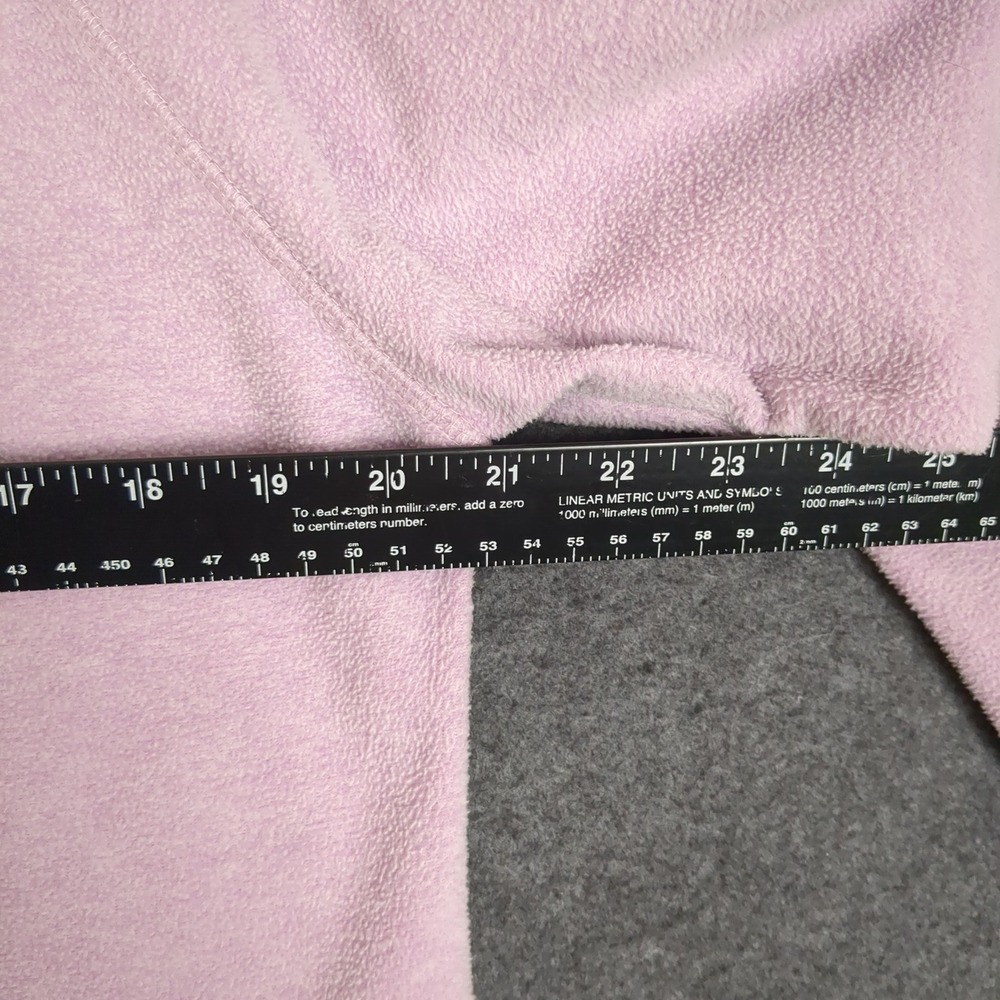Eddie Bauer Womens Fleece Pullover 1/4 Zip Lavender Purple Mock Neck‎ Size L - Picture 11 of 12